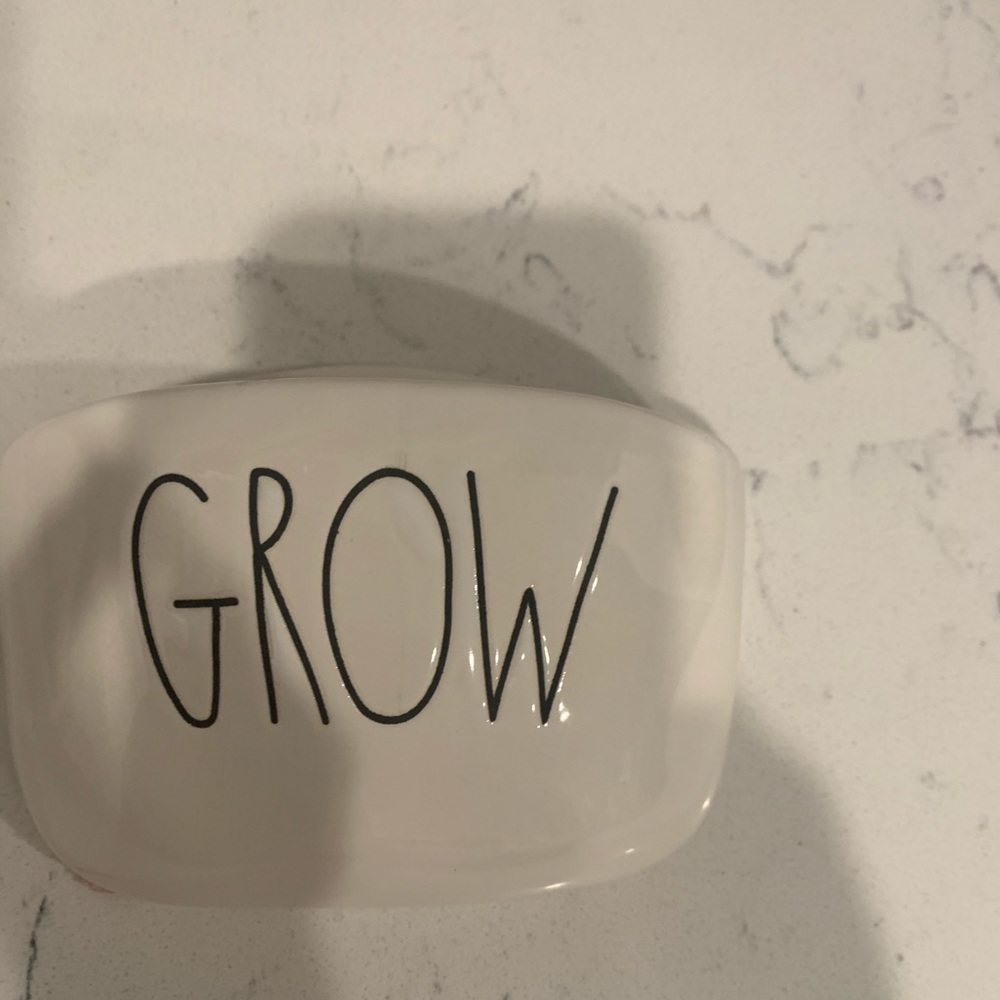 Rae dunn planter flower pot hanging garden “grow”